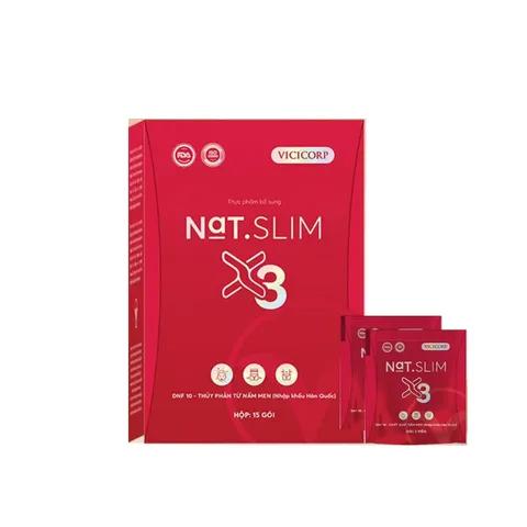 Viên Uống Giảm Cân NAT Slim X3 Vicicorp - Hỗ Trợ Đốt Mỡ Thừa Từ Thảo Mộc Tự Nhiên, Lấy Lại Vóc Dáng Thon Gọn Nhanh Chóng