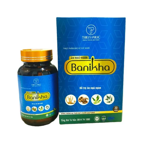 Viên Uống Hỗ Trợ Ngủ Ngon Banikha Thiên Phúc - Giảm Mệt Mỏi, Tăng Cường Đề Kháng - Sản Phẩm Thiên Nhiên Cho Giấc Ngủ Sâu