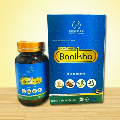 Viên Uống Hỗ Trợ Ngủ Ngon Banikha Thiên Phúc - Giảm Mệt Mỏi, Tăng Cường Đề Kháng - Sản Phẩm Thiên Nhiên Cho Giấc Ngủ Sâu