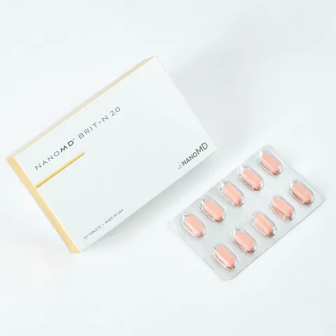 Viên Uống Hỗ Trợ Sáng Da Nano MD Brit-N 2.0TM - Giảm Sạm Nám, Chống Oxy Hóa, Làn Da Khỏe Mạnh, Hộp 30 Viên