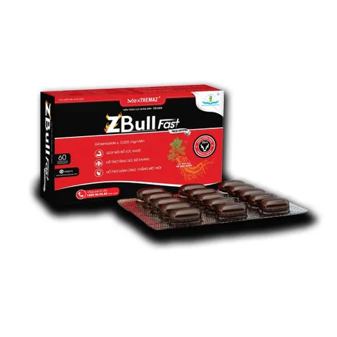 Viên Uống Tăng Lực ZBull Fast Nhân Sâm Hàn Quốc & Tỏi Đen - Hỗ Trợ Năng Lượng & Cải Thiện Sức Khỏe, 60 Viên