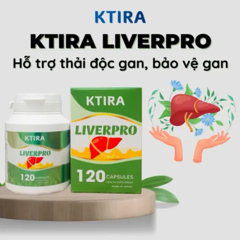 Viên uống bổ gan Ktira Liverpro Nhật Bản - Hỗ trợ thải độc, bảo vệ gan hiệu quả, tăng cường chức năng gan cho người sử dụng rượu, bia.