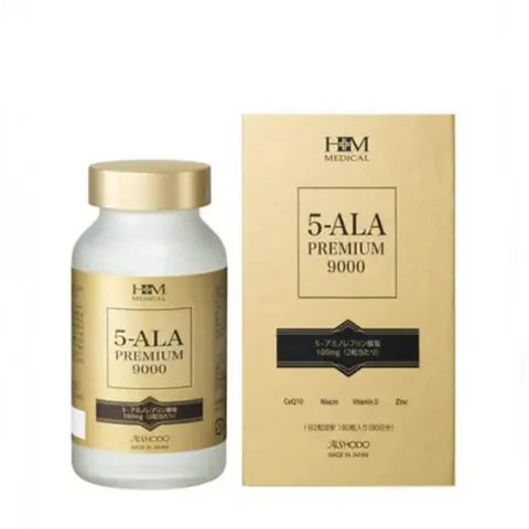 Viên uống trẻ hóa da 5-ALA Premium 9000 Aishodo Nhật Bản - Hỗ trợ collagen, mờ nếp nhăn, tăng cường sức đề kháng và năng lượng