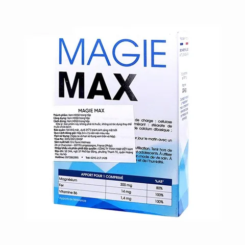 Viên uống Magie Max cho phụ nữ mang thai - Hỗ trợ giảm chuột rút, nghén nặng - Bổ sung magie và sắt hiệu quả