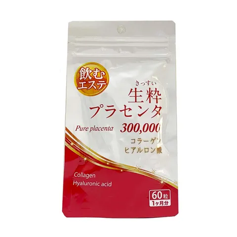 Viên uống nhau thai tươi Pure Placenta 300,000mg Nhật Bản - Collagen và Vitamin hỗ trợ da trắng mịn, khỏe đẹp tự nhiên