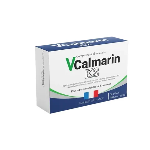 Viên uống Vcalmarin K2 - Hỗ trợ bổ sung canxi, vitamin D3 & K2 cho xương chắc khỏe | Hộp 60 viên