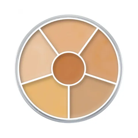 Bảng Che Khuyết Điểm Kryolan Concealer Circle - 6 Ô Màu, Chất Lượng Chuyên Nghiệp, Che Phủ Vùng Thâm & Mụn, Lớp Nền Mịn Màu Tự Nhiên