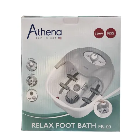 Bồn Ngâm Chân Massage Hồng Ngoại Athena FB100 - Tự Làm Nóng, Massage Khí Sủi, Thư Giãn Cao Cấp Tại Nhà