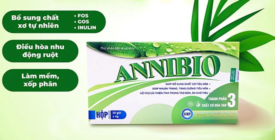 Bột Chất Xơ Hòa Tan Annibio - Hỗ Trợ Tiêu Hóa, Nhuận Tràng, Ngừa Táo Bón, Hộp 30 Gói, Dinh Dưỡng Tự Nhiên