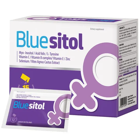 Bột Uống Bluesitol Tăng Cường Khả Năng Thụ Thai Cho Nữ - Hỗ Trợ Sức Khỏe Sinh Sản Với Myo-Inositol (Hộp 15 Gói)