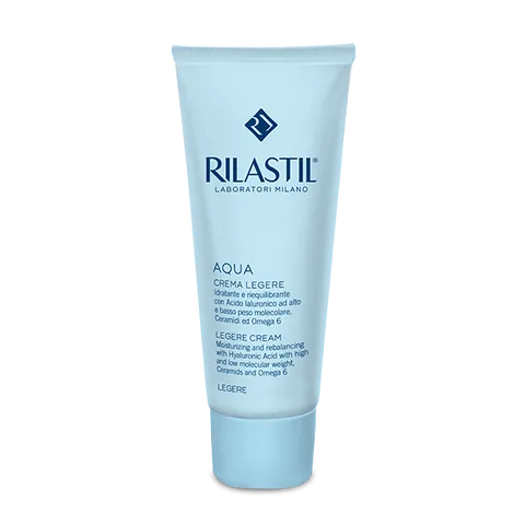 Kem Dưỡng Ẩm Dịu Nhẹ Rilastil Aqua Legere 50ml - Chăm Sóc Da Nhạy Cảm, Cấp Ẩm Sâu, Không Gây Kích Ứng, Dưỡng Da Mềm Mịn