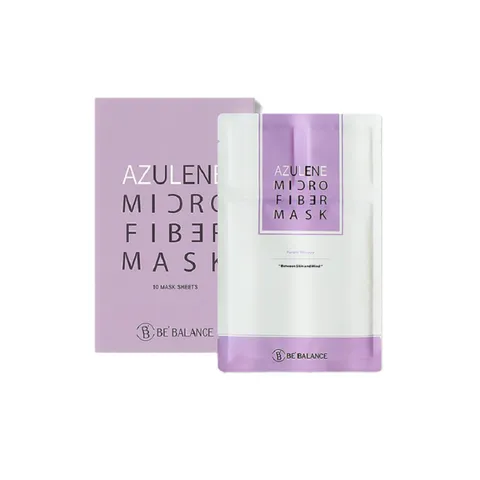 Mặt Nạ Vải Vi Sợi Be’Balance Azulene 3in1 - Làm Dịu, Cấp Ẩm Cho Da Nhạy Cảm, Kháng Viêm, Hộp 10 Miếng
