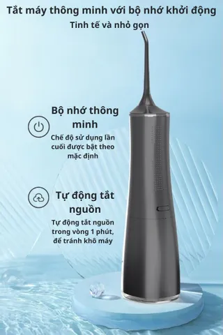 Máy Tăm Nước Cầm Tay SeaSy SS37 - Công Nghệ Sóng Âm, 4 Chế Độ, 350ml, Đầu Tăm Chuyên Dụng Cho Chăm Sóc Răng Miệng Gia Đình