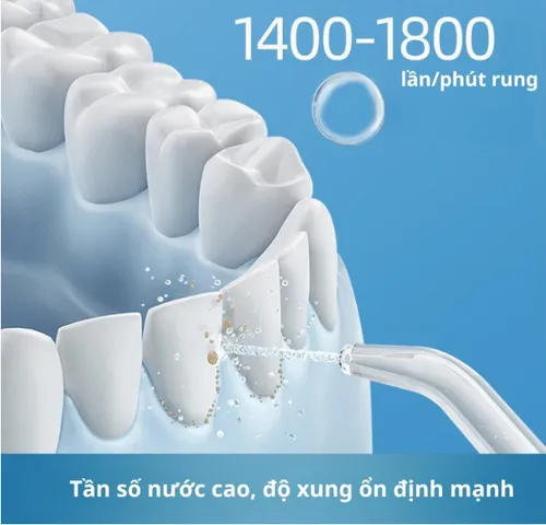 Máy Tăm Nước Cầm Tay SeaSy SS37 - Công Nghệ Sóng Âm, 4 Chế Độ, 350ml, Đầu Tăm Chuyên Dụng Cho Chăm Sóc Răng Miệng Gia Đình