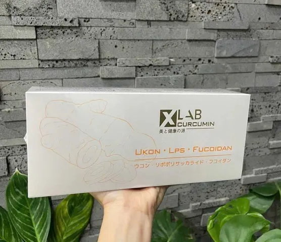 Nước Uống Nghệ Nano Xlab Curcumin Ukon LPS Fucoidan Nhật Bản - Hỗ Trợ Tiêu Hóa, Tăng Cường Miễn Dịch, Làm Đẹp Da 30 Ống 20ml