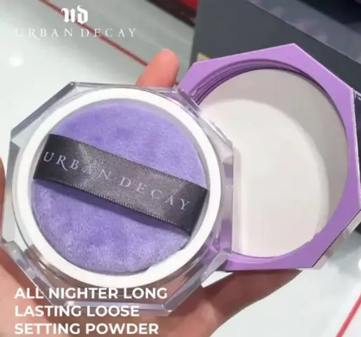 Phấn phủ dạng bột Urban Decay All Nighter - Phấn trang điểm lâu trôi, che khuyết điểm hoàn hảo, 10g, Vegan, tự nhiên, trang điểm mịn màng