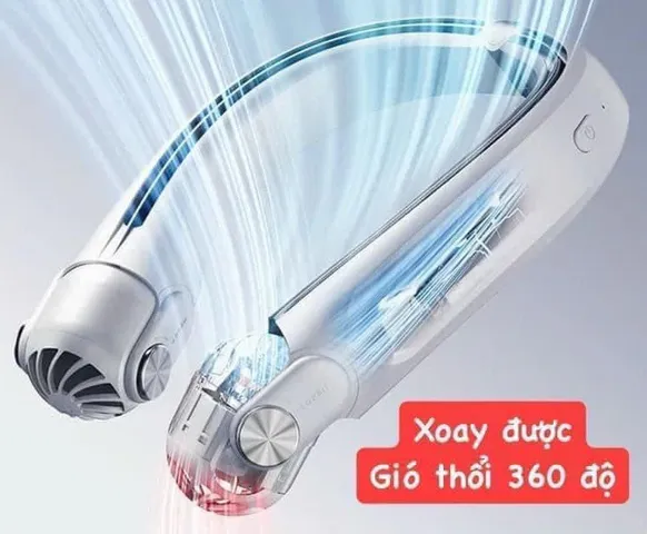 Quạt Đeo Cổ Nhật Bản Alwgreen - 3 Mức Gió Điều Chỉnh, Thiết Kế Thời Trang, Thích Hợp Hoạt Động Ngoài Trời