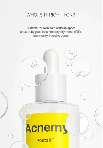 Serum Acnemy Postzit 30ml - Điều trị thâm mụn hiệu quả, phục hồi da mụn với rau má và Vitamin B3, phù hợp mọi loại da