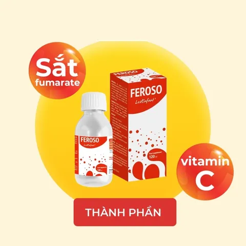 Siro Feroso LezEnfant Bổ Sung Sắt và Vitamin C - Hỗ Trợ Tăng Cường Hấp Thụ Sắt, Giúp Cải Thiện Sức Khỏe, Chai 120ml