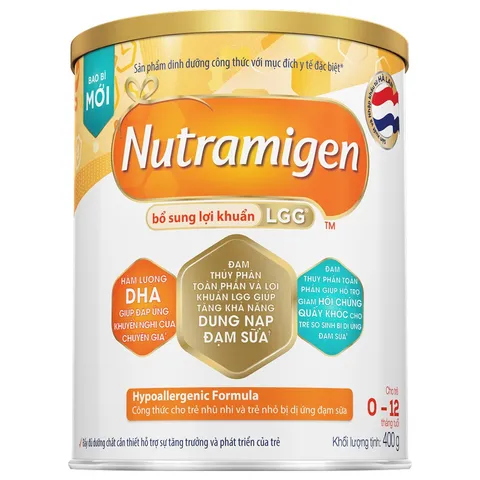 Sữa Enfamil Nutramigen LGG 400g - Dinh Dưỡng Hỗ Trợ Trẻ Dị Ứng Đạm Sữa & Lợi Khuẩn Cho Bé Từ Sơ Sinh đến 12 Tháng Tuổi