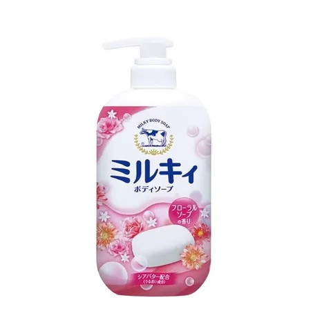 Sữa Tắm Organic Cow Brand Milky Body Soap Nhật Bản 550ml - Sản phẩm tự nhiên cho da nhạy cảm, không paraben, hương cam chanh tươi mát