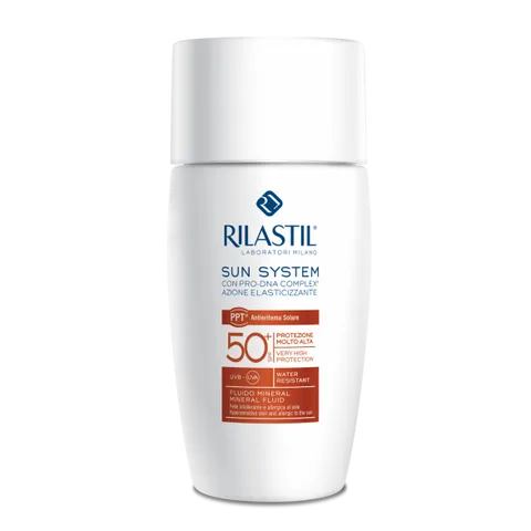 Tinh Chất Chống Nắng Rilastil Sun System Ppt Mineral Fluid SPF 50+ 50ml - Bảo Vệ Da Tối Ưu, Chống Lão Hóa, Hỗ Trợ Dịu Da