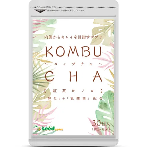 Viên Hỗ Trợ Giảm Cân Chiết Xuất Trà Đen Lên Men Kombucha Seedcoms - Thực Phẩm Giảm Cân Tự Nhiên, Giữ Dáng, Đẹp Da