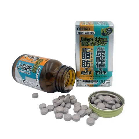 Viên Uống Hỗ Trợ Điều Trị Gout Orihiro Uric Acid Down 180 Viên - Chiết Xuất Hoa Cúc Giảm Acid Uric Trong Máu