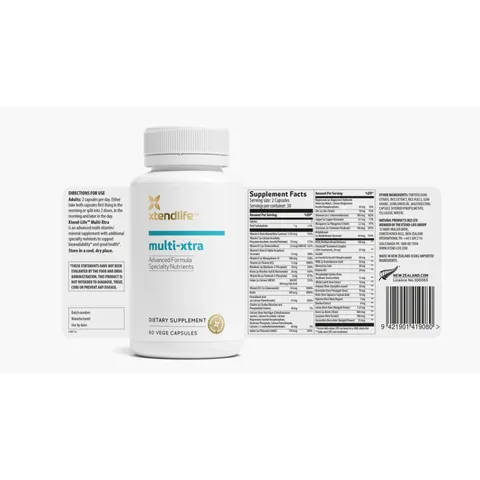 Viên uống vitamin tổng hợp Xtend Life Multi-Xtra - Bổ sung 42 chất dinh dưỡng, hỗ trợ tăng cường sức khỏe tối ưu cho người lớn