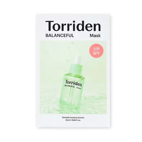 Mặt Nạ Giấy Torriden Balanceful Cica - 10 Miếng Cho Da Mụn Nhạy Cảm, Dưỡng Ẩm và Làm Dịu, Chiết Xuất Rau Má