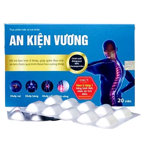 An Kiện Vương Thái Minh - Viên uống hỗ trợ xương khớp, giảm đau mỏi, tăng vận động linh hoạt - Hộp 20 viên