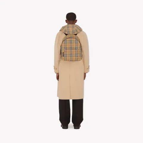 Balo Burberry Check Backpack Archive Beige - Balo Thời Trang Cổ Điển Hiện Đại Họa Tiết Kẻ Đặc Trưng Unisex