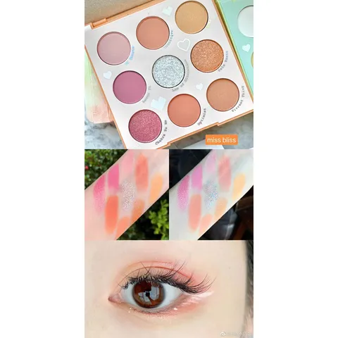 Bảng Phấn Mắt 9 Ô Colourpop Miss Bliss - Bộ Trang Điểm Mịn Màng, Bám Màu Tốt, Phong Cách Đa Dạng Cho Mắt Quyến Rũ