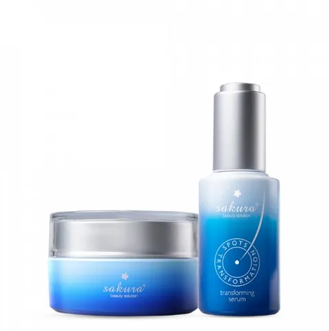 Bộ Dưỡng Da Giảm Nám Sakura - Cream & Serum Transforming Chăm Sóc Da Mặt, Làm Sáng Da, Giúp Da Khỏe Mạnh