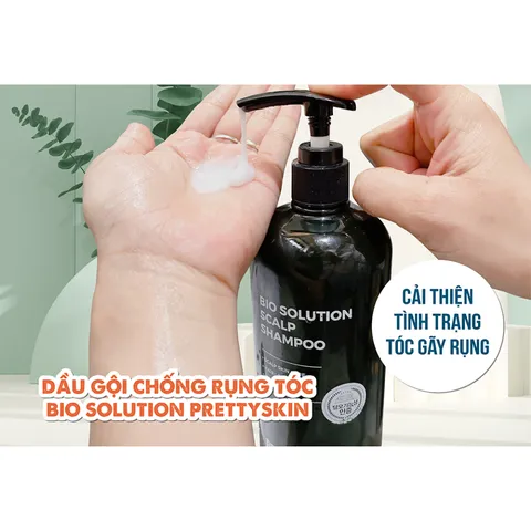 Dầu Gội Ngừa Rụng Tóc Prettyskin Bio Solution Scalp Shampoo - Giúp Sạch Da Đầu & Chăm Sóc Tóc Khỏe Mạnh 500ml