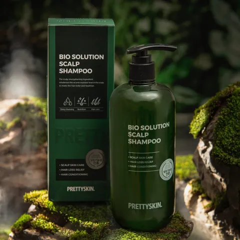 Dầu Gội Ngừa Rụng Tóc Prettyskin Bio Solution Scalp Shampoo - Giúp Sạch Da Đầu & Chăm Sóc Tóc Khỏe Mạnh 500ml