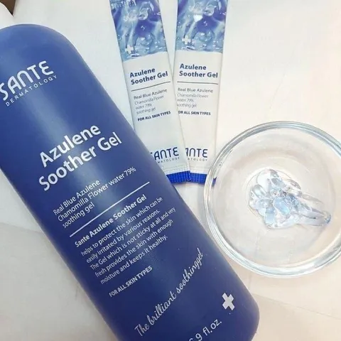 Gel lạnh làm dịu và cấp ẩm cho da Sante Azulene Soother Gel 500ml - Phục hồi da nhạy cảm, giảm mẩn đỏ, cảm giác mát lạnh