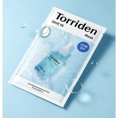 Hộp 10 Miếng Mặt Nạ Cấp Ẩm Torriden DIVE-IN - Mặt Nạ Hyaluronic Acid Dưỡng Ẩm Cho Mọi Loại Da