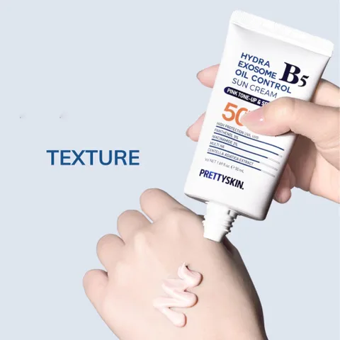 Kem Chống Nắng Kiềm Dầu Pretty Skin Hydra B5 Exosome - SPF50+ PA++++ Cho Da Dầu, Mụn, Nhạy Cảm - Bảo Vệ và Dưỡng Ẩm Tối Ưu