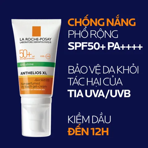 Kem Chống Nắng La Roche-Posay Anthelios XL SPF 50+ - Bảo Vệ Da Nhạy Cảm, Chống Nắng Tia UVA/UVB, Kiểm Soát Dầu, Không Gây Bí Da 50ml