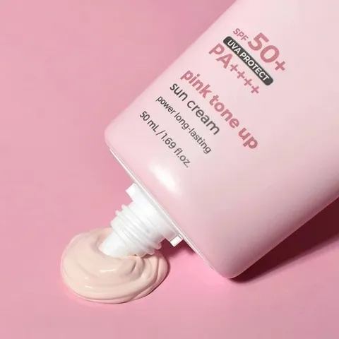 Kem Chống Nắng Nâng Tone Pretty Skin Pink Tone Up Sun Cream SPF 50+/PA++++ - Chống Nắng và Làm Sáng Da Tự Nhiên, Phù Hợp Với Da Nhạy Cảm