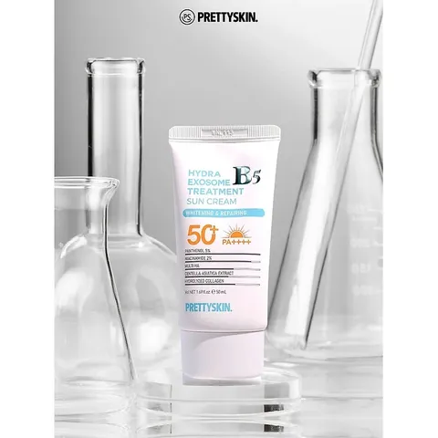 Kem Chống Nắng Phục Hồi Pretty Skin Hydra B5 Exosome Treatment SPF 50+ - Chống Nắng, Dưỡng Da, Phục Hồi Da Nhạy Cảm, Hàn Quốc