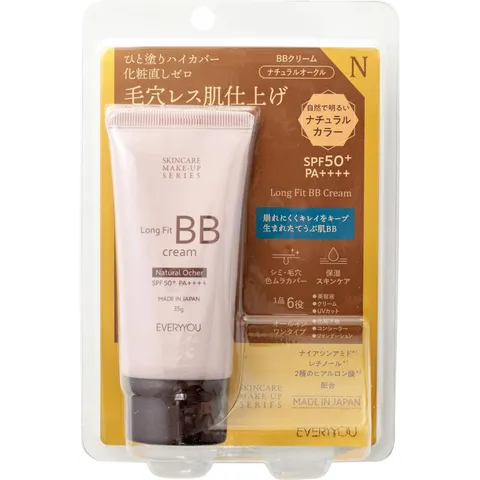 Kem Trang Điểm EVERYYOU Long Fit BB Cream SPF50+ - Lớp Nền Tự Nhiên, Che Khuyết Điểm & Bảo Vệ Da Tối Ưu khỏi Tia UV