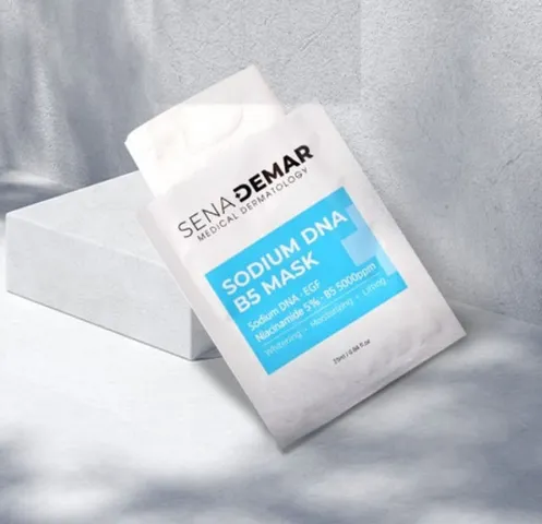 Mặt Nạ Cấp Ẩm Sena Demar Sodium DNA B5 - Cung Cấp Độ Ẩm Sâu và Tái Tạo Da, Phù Hợp Cho Da Khô, Hỗ Trợ Làm Dịu Da Sau Xâm Lấn