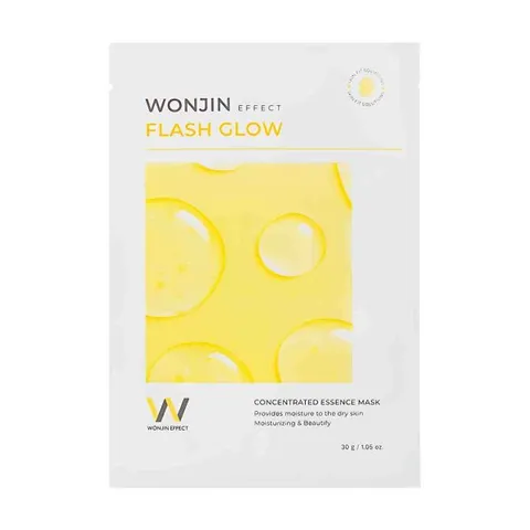 Mặt Nạ Dưỡng Sáng Da Wonjin Effect Flash Glow - Công Thức Giữ Ẩm, Trẻ Hóa Da Từ Chiết Xuất Thiên Nhiên, Phù Hợp Mọi Loại Da