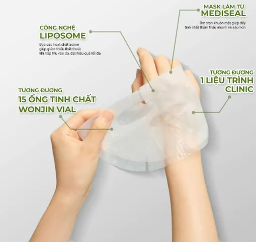 Mặt Nạ Phục Hồi Da Wonjin Effect Skin Oasis - Giảm Kích Ứng, Cấp Ẩm, Phù Hợp Cho Da Nhạy Cảm, Đem Lại Làn Da Mịn Màng Sáng Khỏe