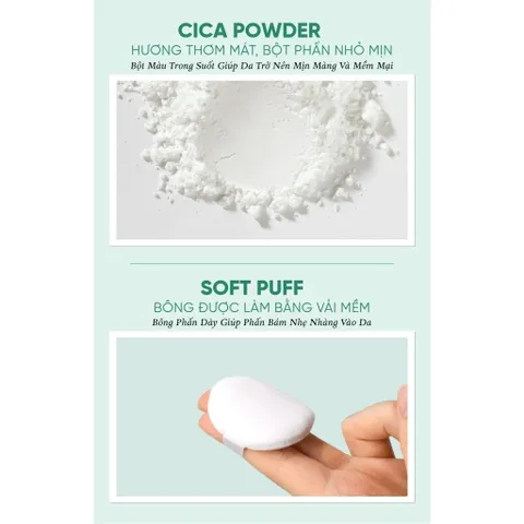 Phấn Bột Kiềm Dầu Pretty Skin Good Bye Sebum Finish Powder Plus+ Cica - Giữ lớp trang điểm mịn lì và kiểm soát dầu hiệu quả cho da nhạy cảm