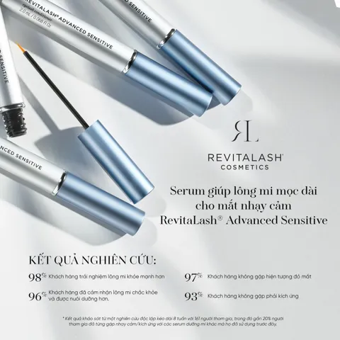 Serum Dưỡng Dài Mi Revitalash Advanced Sensitive - Hỗ Trợ Mắt Nhạy Cảm, Tăng Cường Độ Dài và Dày Cho Lông Mi 2ml