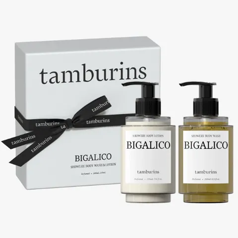 Set Sữa Tắm và Lotion Dưỡng Thể Tamburins Bigalico 240ml & 235ml - Chăm Sóc Da Tinh Tế Với Hương Cam Đắng, Thư Giãn Hàng Ngày