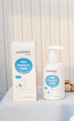 Sữa Tắm Gội Cấp Ẩm Dịu Nhẹ Usobebe Cho Bé 200ml - An Toàn, Không Cay Mắt, Dưỡng Ẩm Cho Da Nhạy Cảm